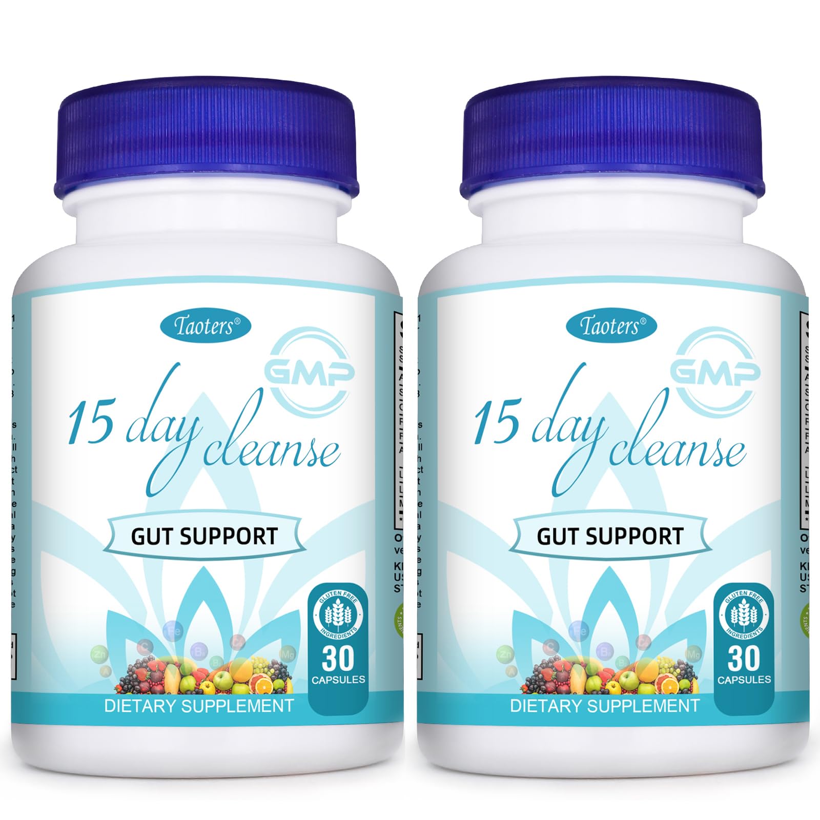 TAOTERS 15 días limpieza intestinal en cápsulas para detox suave