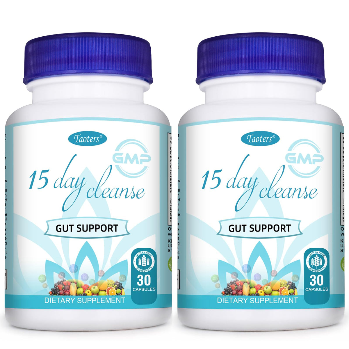 TAOTERS 15 días limpieza intestinal en cápsulas para detox suave