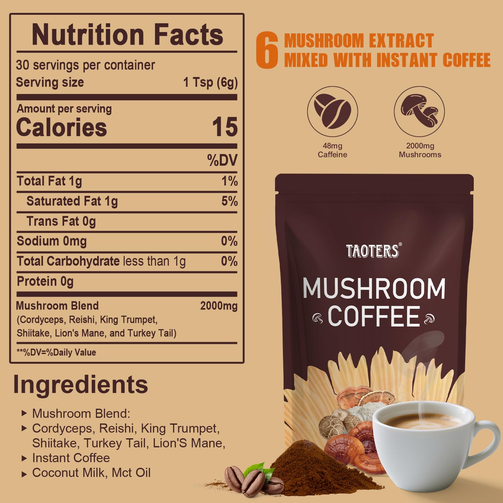 TAOTERS taza de cafe-setas en uso para enfoque claro