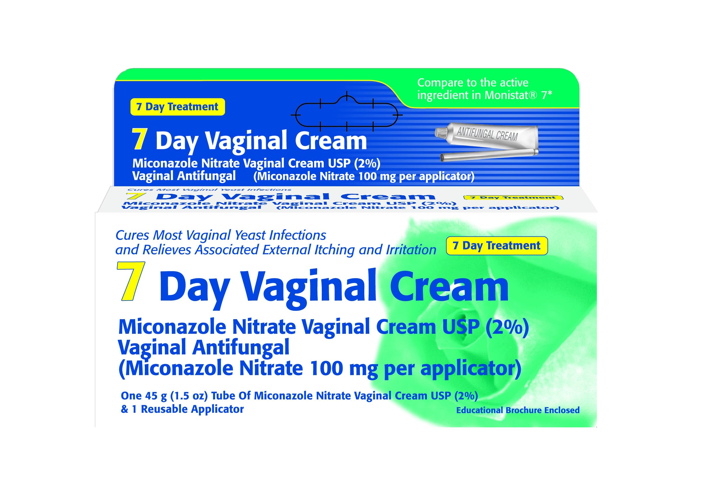 TARO Miconazol 7 crema vaginal, aplicación suave para candidiasis