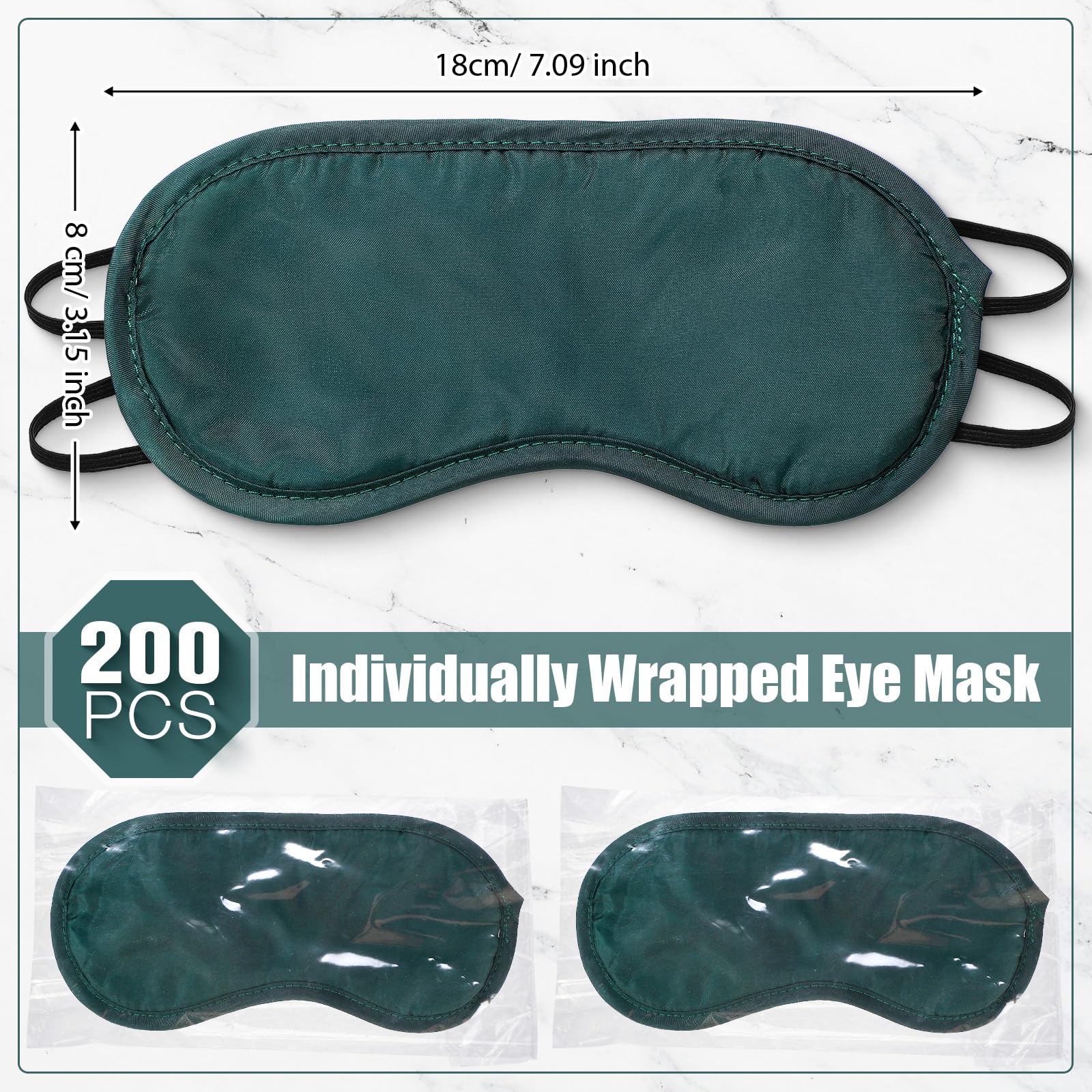 Juego de 200 mascarillas para dormir, perfecto para hoteles o fiestas.