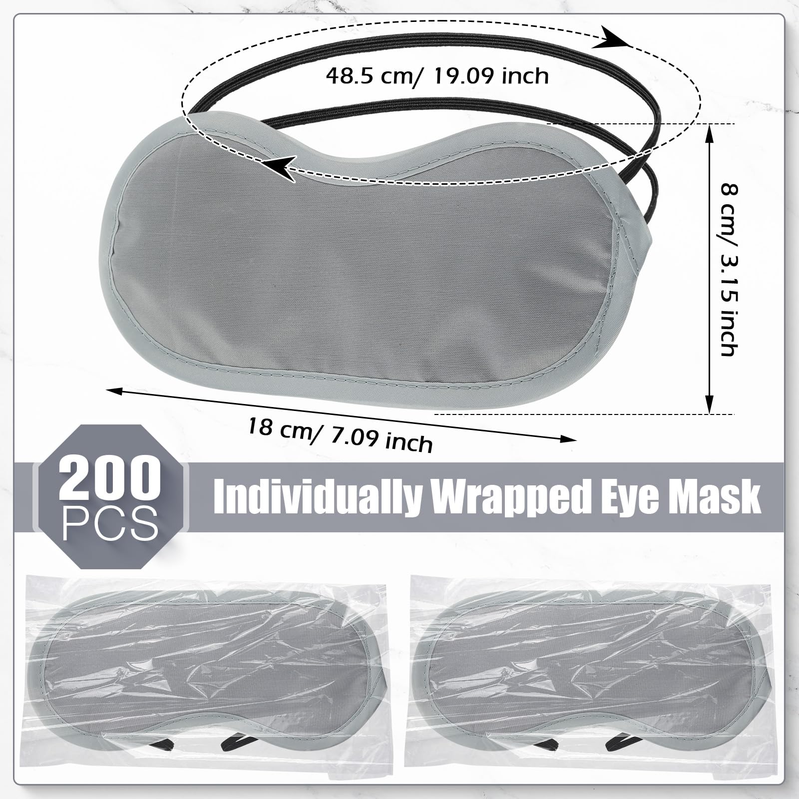 Mascarilla para dormir Tarpop con correas elásticas ajustables para un ajuste estable