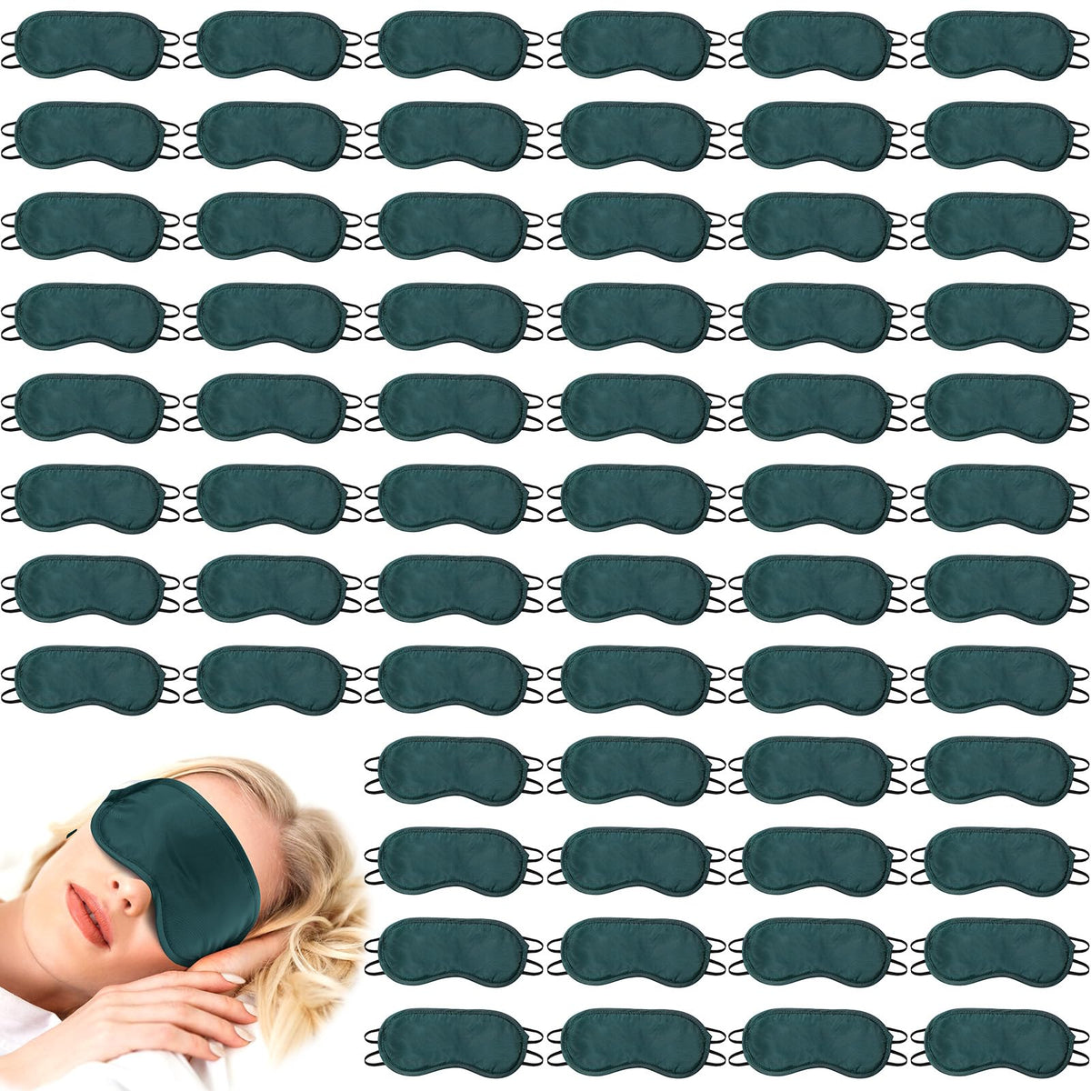 Mascarilla para dormir Tarpop, empaque individual, ideal para viajes y eventos.