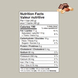 Taste of Nature barra chocolate cacahuete ingredientes orgánicos para una merienda natural.