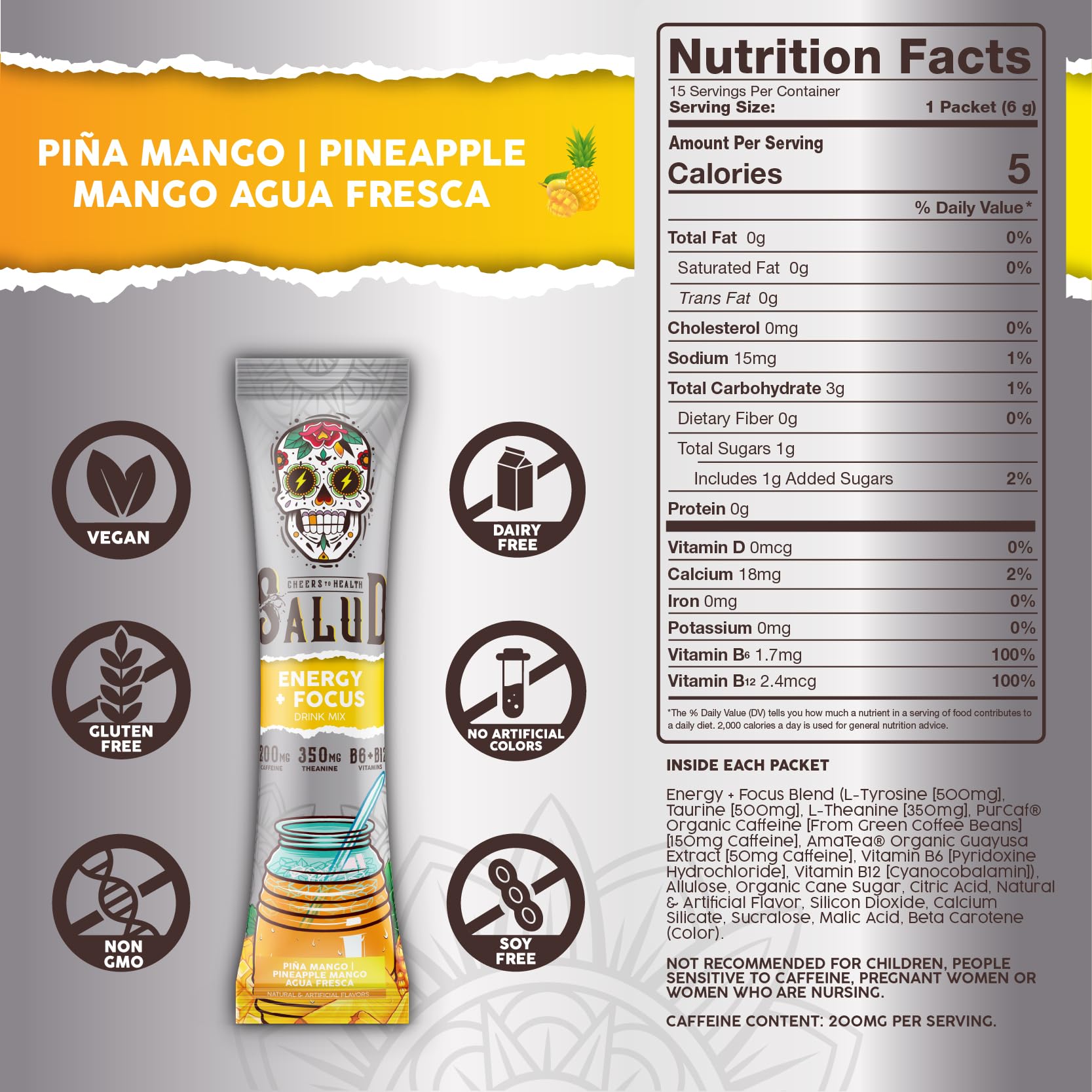 Taste Salud, mezcla agua fresca, transforma el agua en una bebida sabrosa al instante