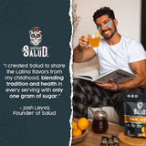 Taste Salud envase con stick-pack para consumo rápido y conveniente.