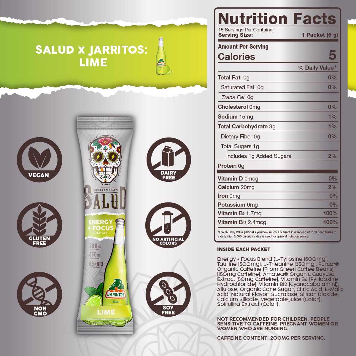 Taste Salud Jarritos barra dispensadora para llevar ofrece energía rápida en cualquier lugar.