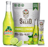 Taste Salud Jarritos polvos energizantes limón para empezar el día con energía limpia.