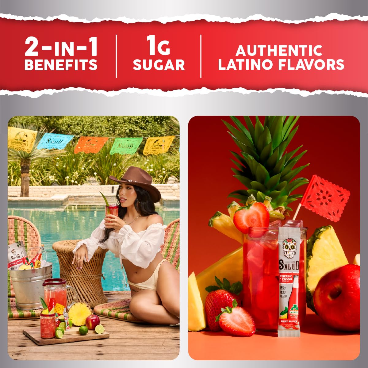 Taste Salud Jarritos, sabor Agua Fresca en polvo para refrescar el agua