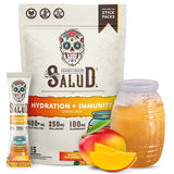Taste Salud paquetes de hidratación con sabor mango, prácticos para llevar.