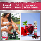 Sabor a agua fresca de hibisco de Taste Salud para refrescarte.