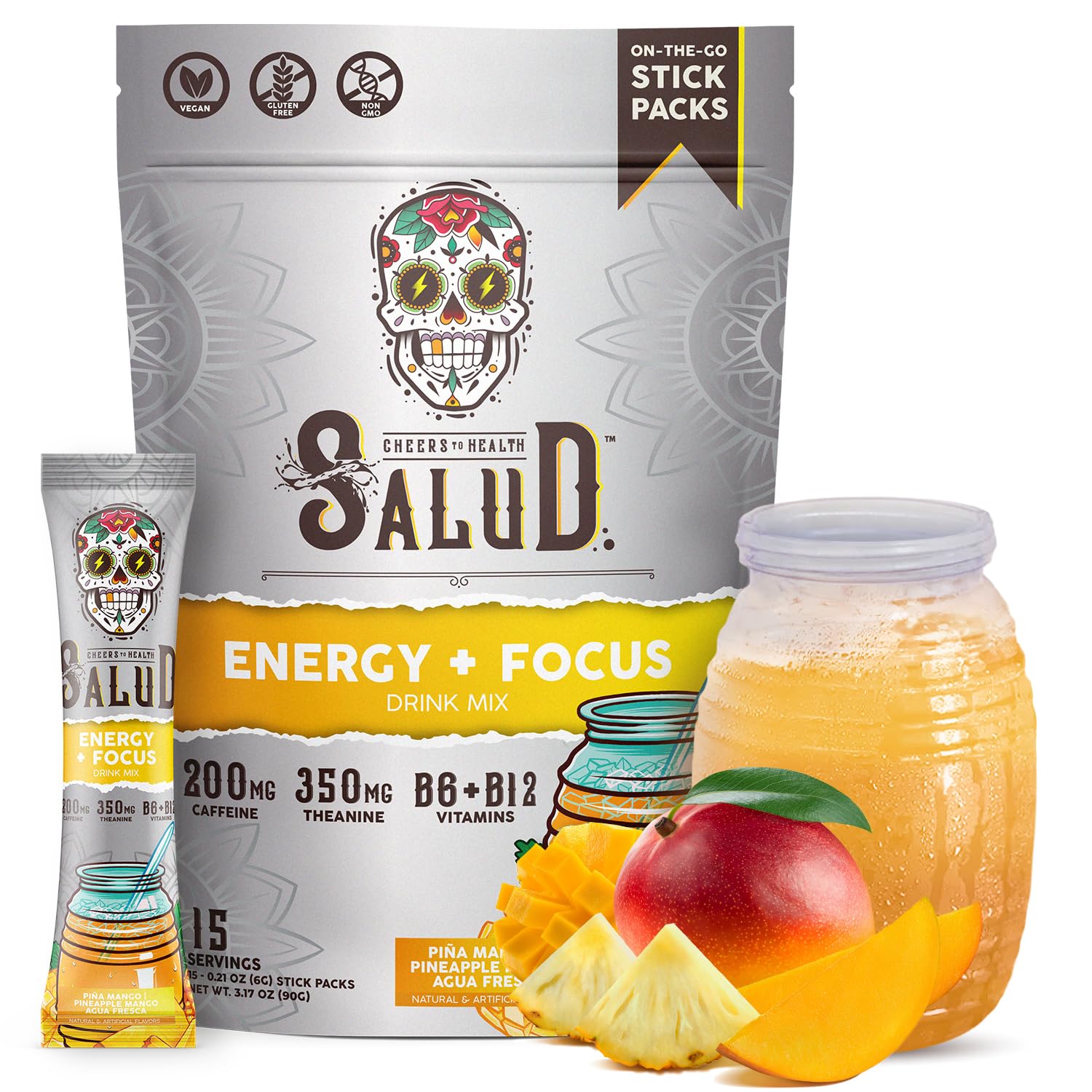 Taste Salud, sabor piña mango, experiencia refrescante para empezar el día con energía