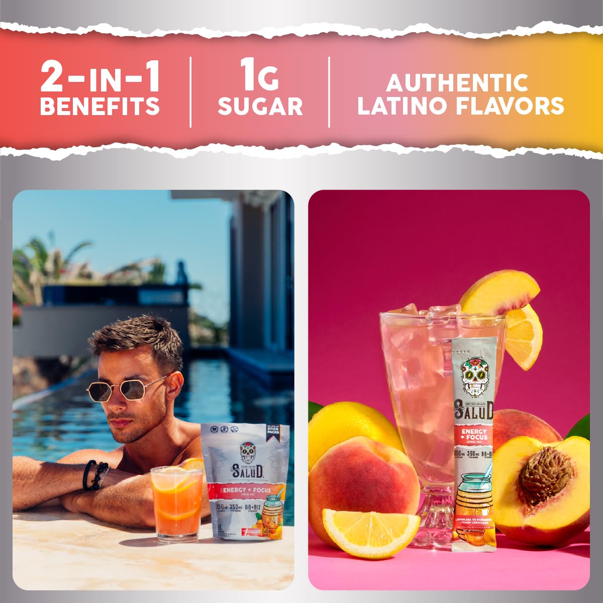Taste Salud sabores agua fresca melocoton limonada: experiencia refrescante para despertar la mañana.