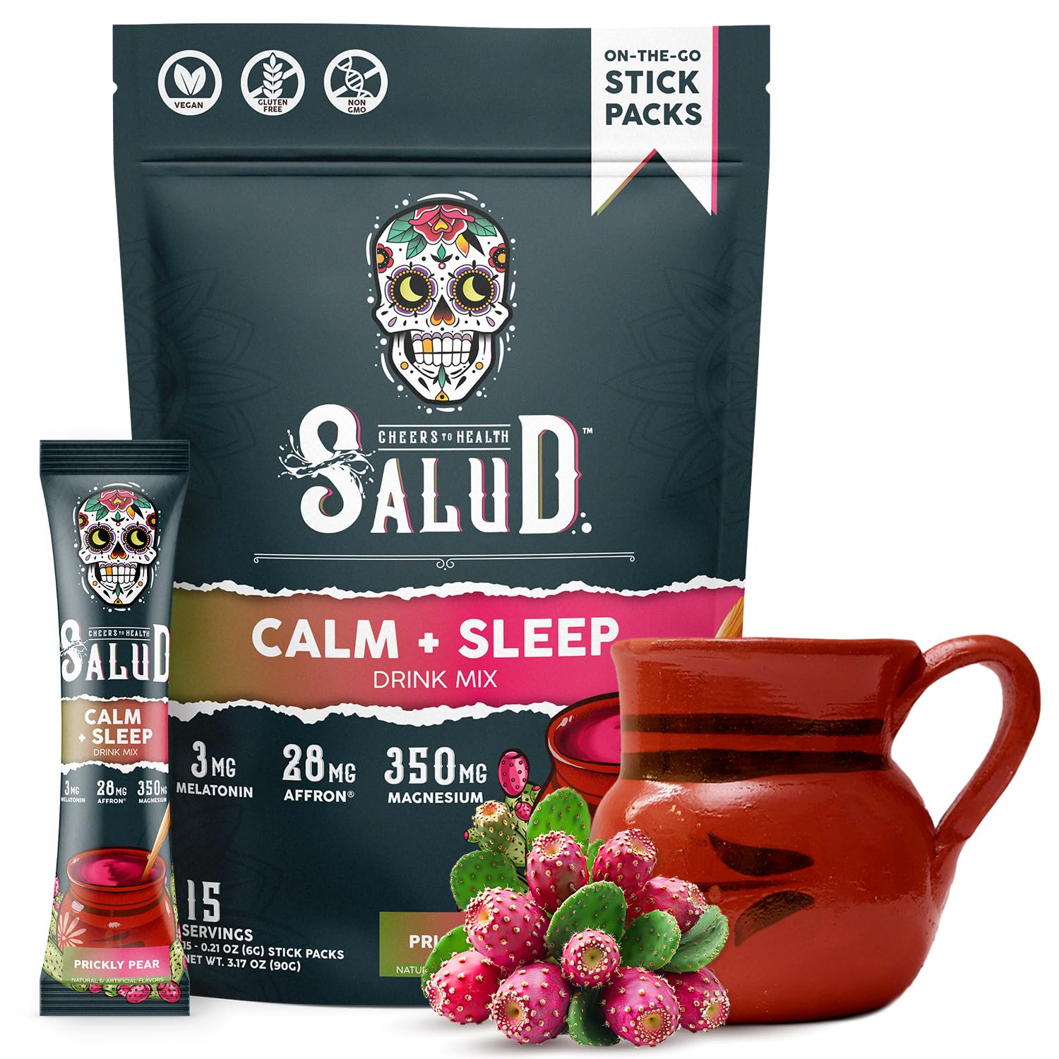 Taste Salud 2-en-1 para dormir y calmar, sabor higo chumbo.