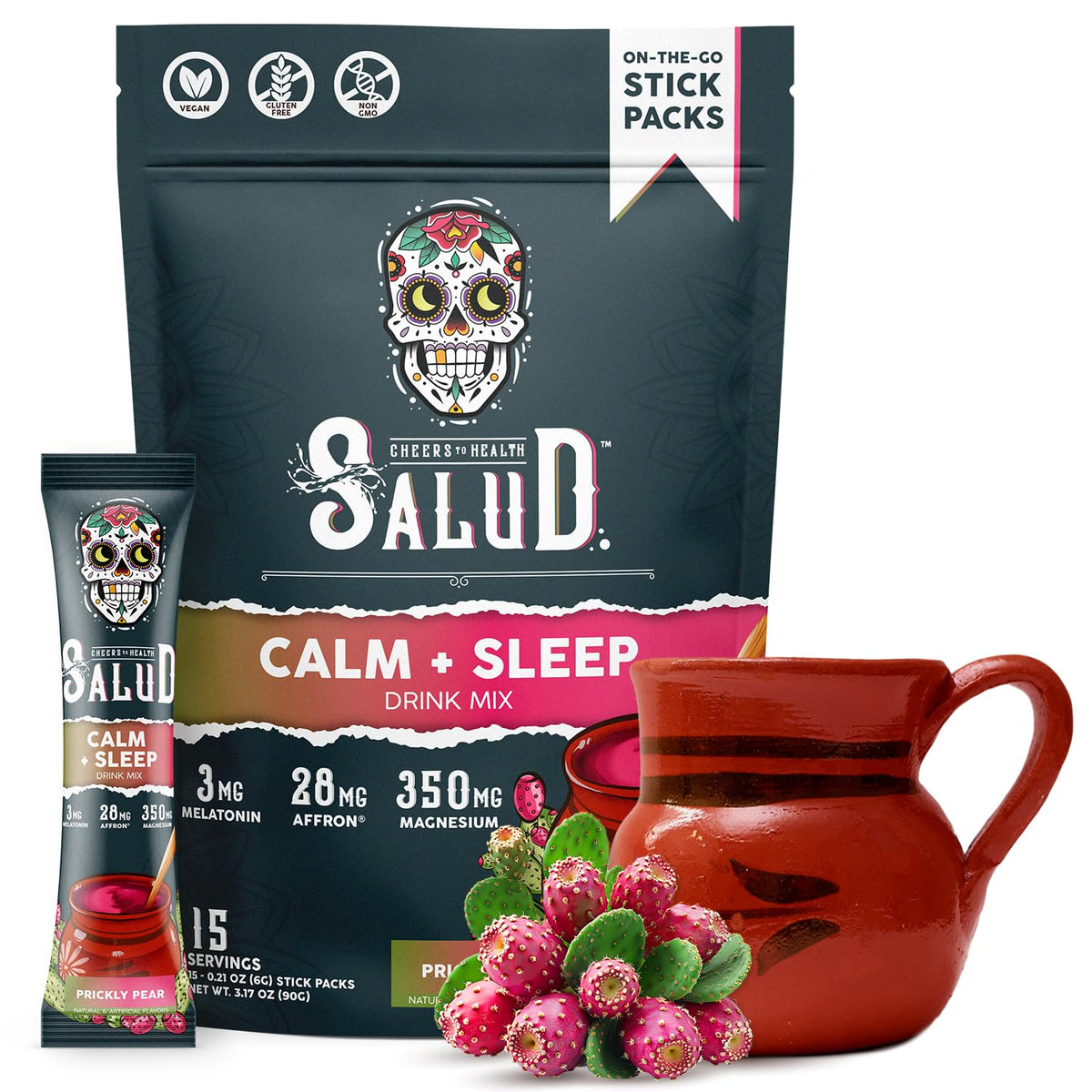 Taste Salud 2-en-1 para dormir y calmar, sabor higo chumbo.