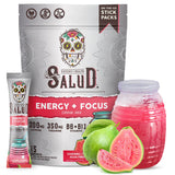 Taste Salud 2 en 1 polvo energizante guayaba preparado para despertar la mañana