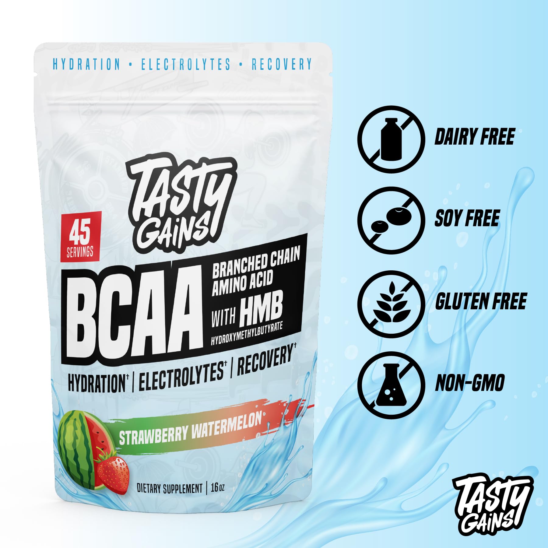 TASTY GAINS, polvo en shaker, ideal para recuperación y rendimiento tras sesiones intensas.