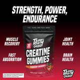 Gominolas TASTY GAINS para post-entrenamiento, sabor fresa crema.