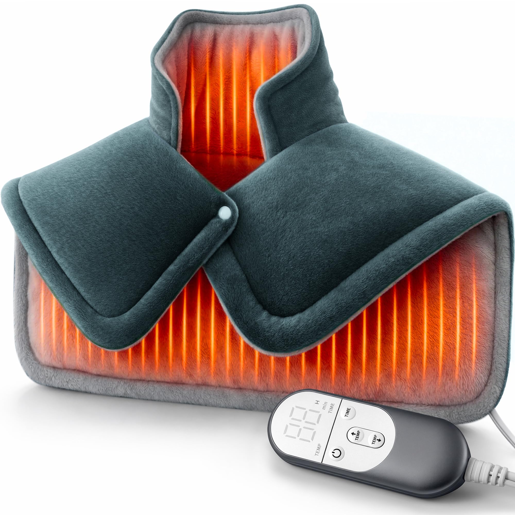 Almohadilla tatfu de calor para cuello y hombros con peso, ayuda a relajar tensiones