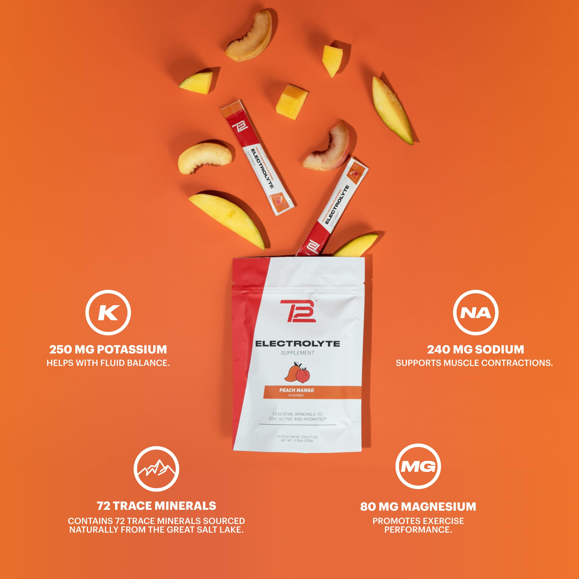 Mezcla rápida TB12 durazno mango para recargar durante la sesión