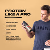 TB12 proteína vegetal batido listo, sabor vainilla para desayunos nutritivos.