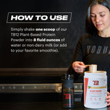TB12 proteína vegetal, ingrediente clave para recuperación posentrenamiento.