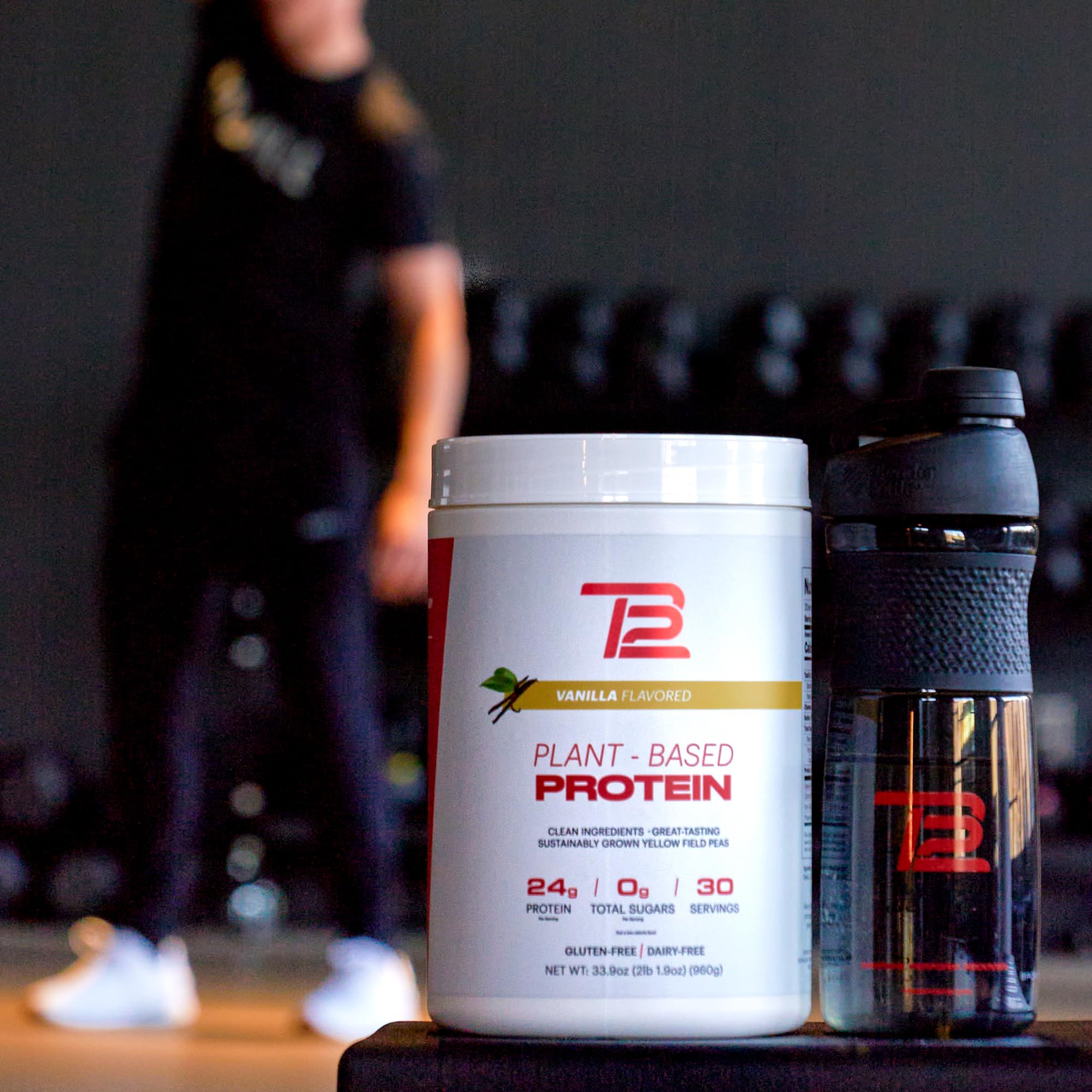 TB12 proteína vegetal, 24 g de proteína por porción para sentirte activo.