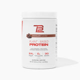 TB12 Proteína basada en plantas sabor chocolate, envase listo para batidos.