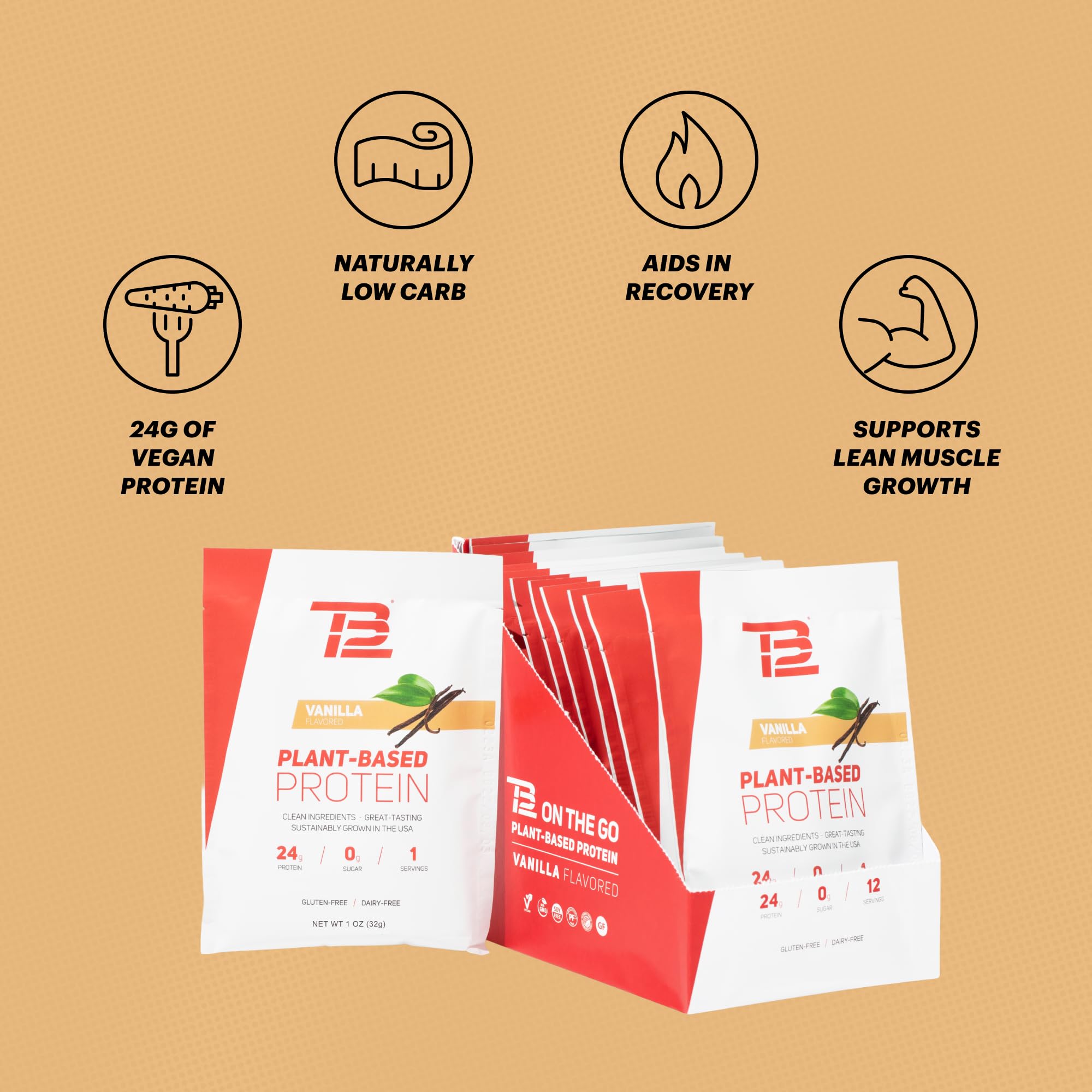 TB12 proteína vegetal batido vanilla cremoso para desayunos sabrosos