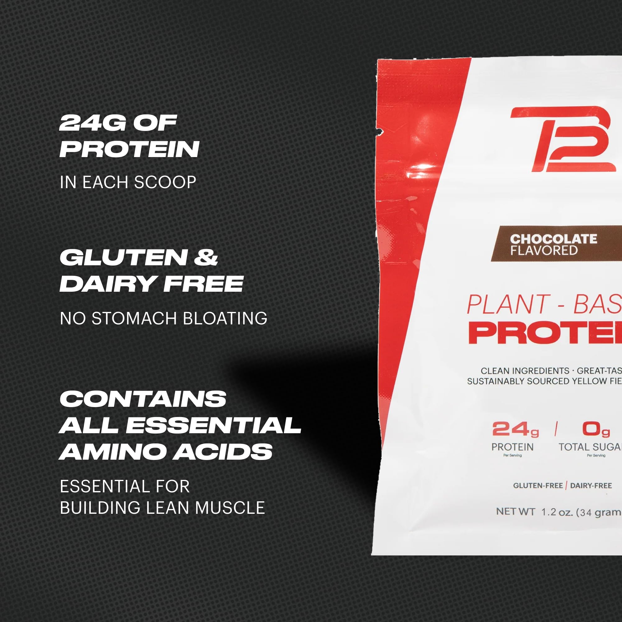 TB12 Proteína vegetal envase sostenible para reducir residuos.