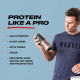 TB12 Proteína vegetal, mezcla suave en vaso para batidos sin grumos.