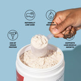TB12 Proteína vegetal, sabor Cookies y Crema, ideal para snack nutritivo.