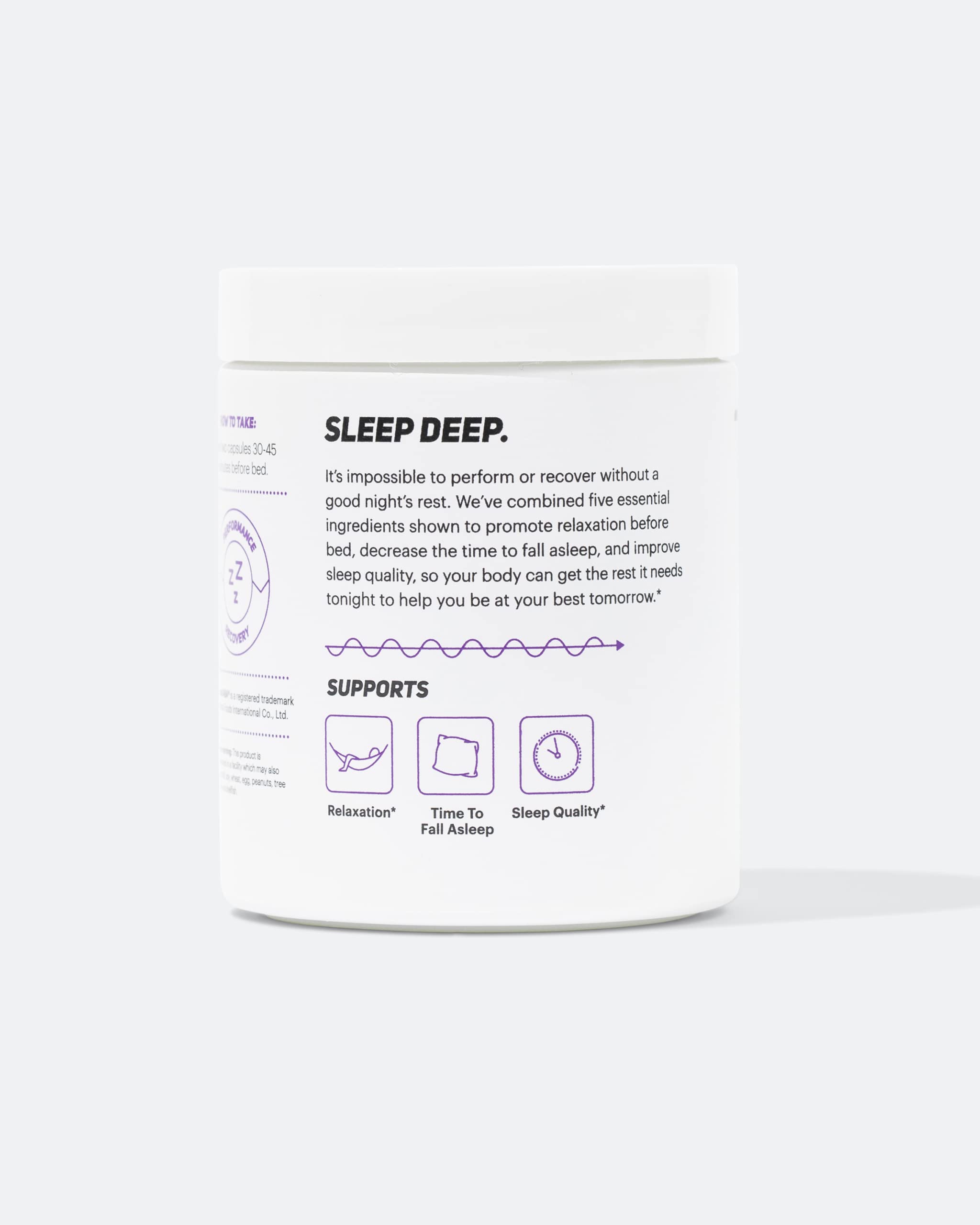 TB12 Sleep: cápsulas en la mano muestran tamaño y forma para una dosis fácil.