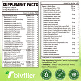 Tbivfller cápsulas probióticas, 24 cepas, impulso digestivo natural.