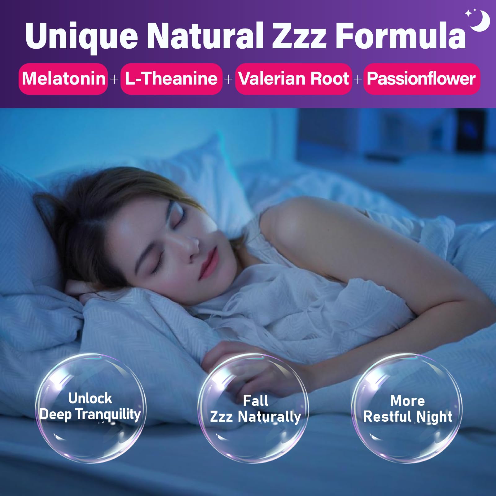 Ingredientes clave: L-Teanina, Magnesio y Omega-3 para equilibrio diario.