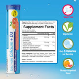 T&D German Calcium + D, tableta disuelta en agua para bebida rápida