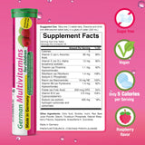 T&D Multivitamin niños disolución en agua con sabor frambuesa.