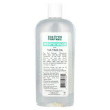 Tea Tree Therapy enjuague bucal sin alcohol 12 oz, etiqueta verde, ideal para enjuague nocturno