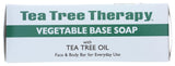 Tea Tree Therapy jabón barra base veg, aplicación versátil para proyectos caseros.