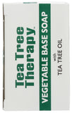 Tea Tree Therapy jabón barra base veg, pureza vegetal para cuidado diario.