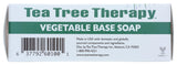 Tea Tree Therapy jabón barra base veg, color natural que sugiere ingredientes vegetales.