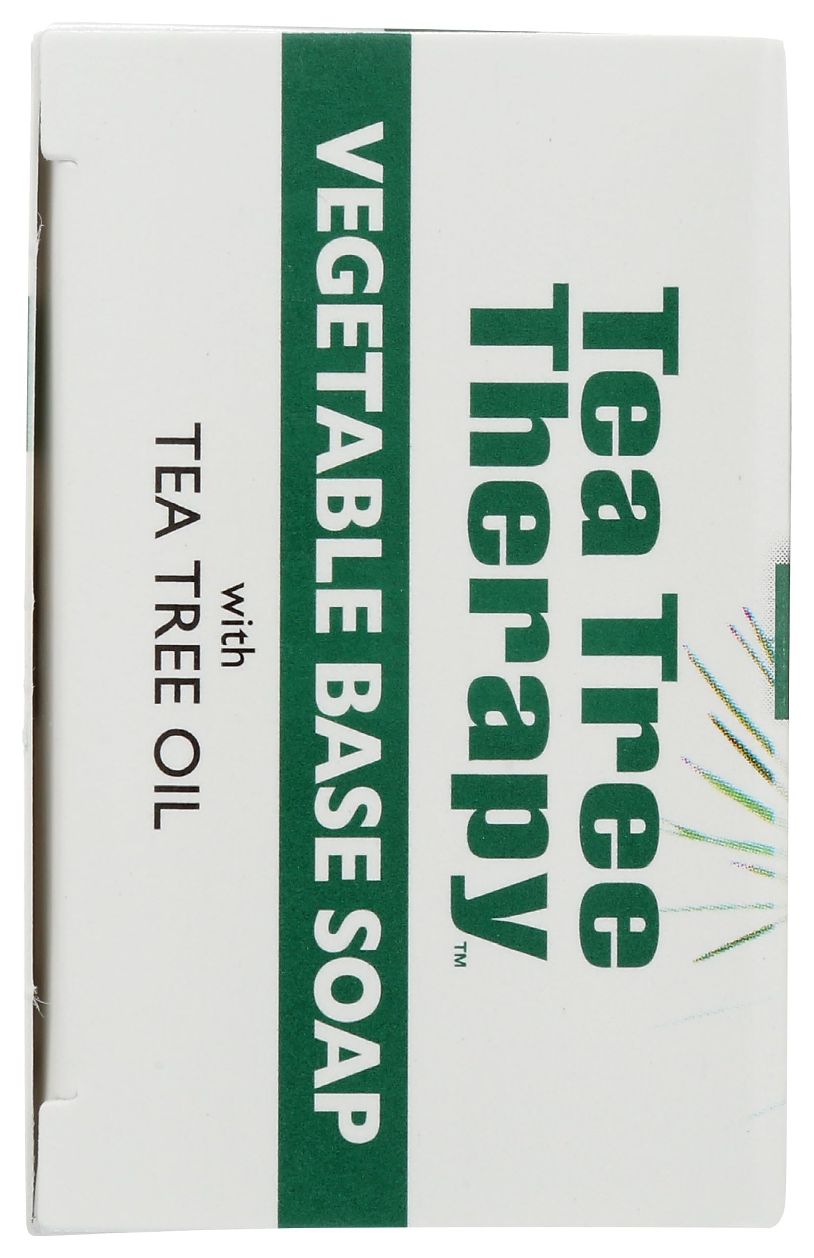 Tea Tree Therapy jabón barra base veg, uso diario para higiene corporal suave.