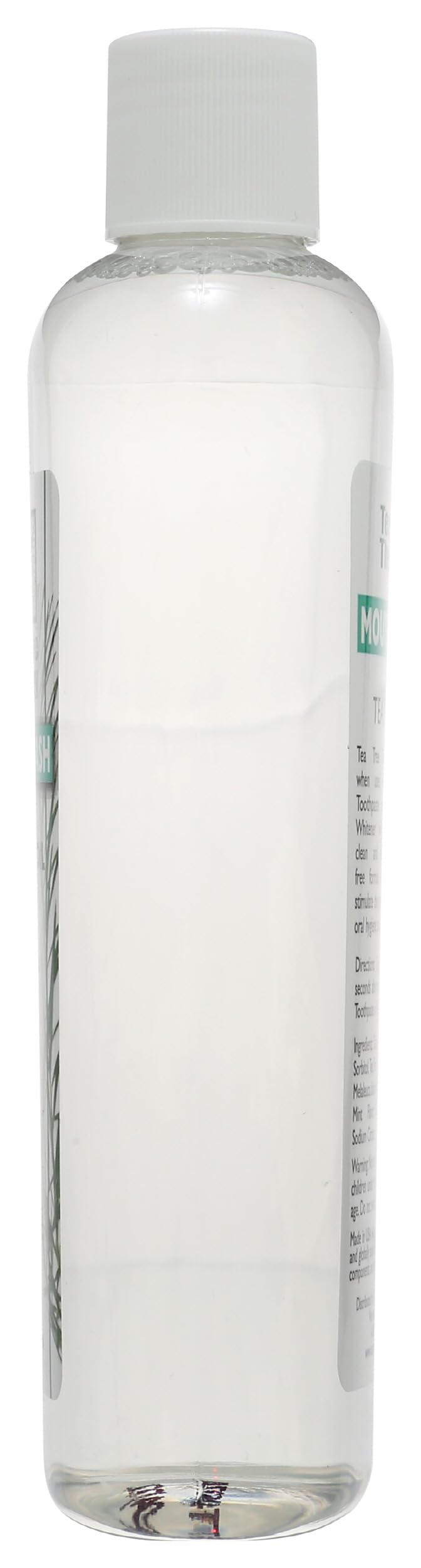 Tea Tree Therapy Mouthwash, sonrisa brillante tras enjuague para frescura.