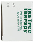 Pasta dental Tea Tree Therapy blanqueadora natural, capuchón detalle: cierre seguro y práctico.