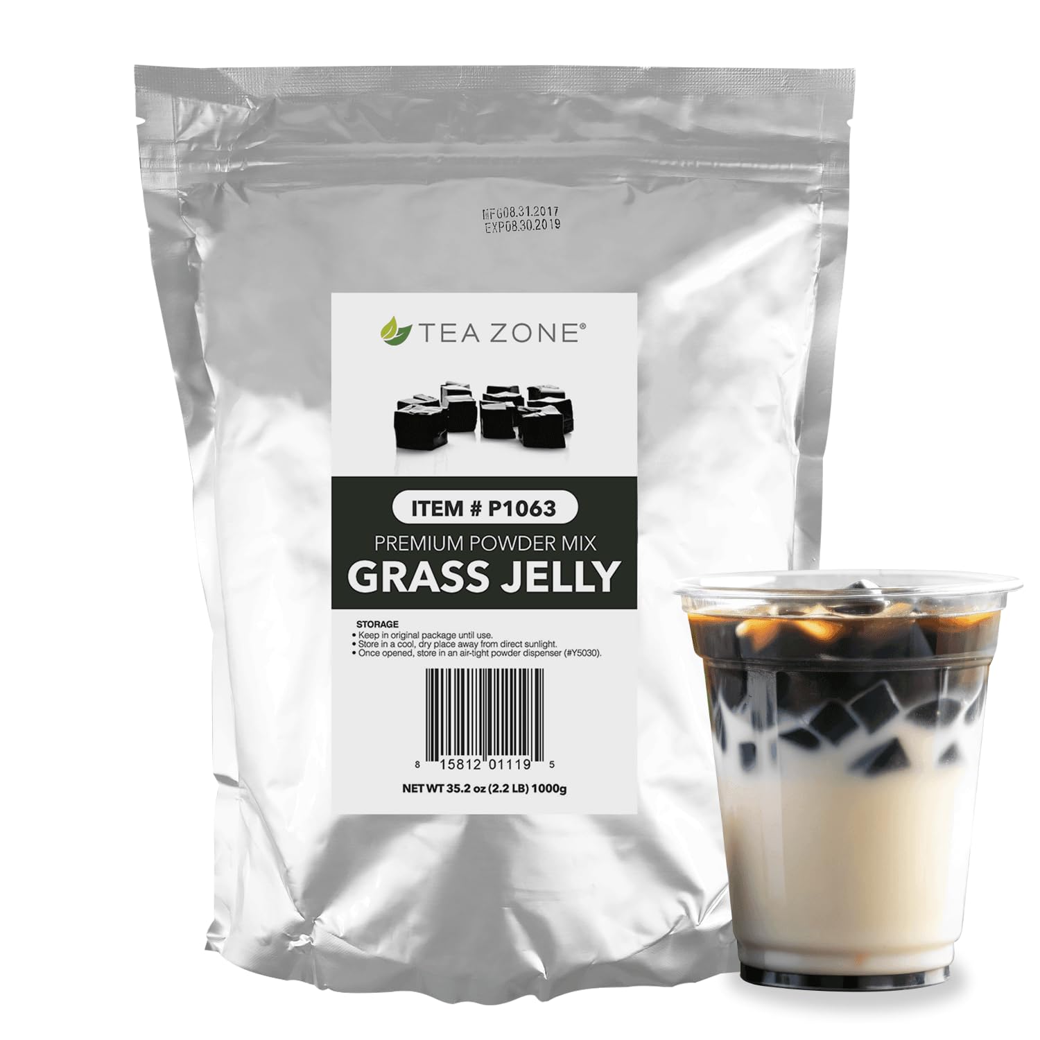 Tea Zone polvo gelatina de hojas: ideal para bebidas y postres