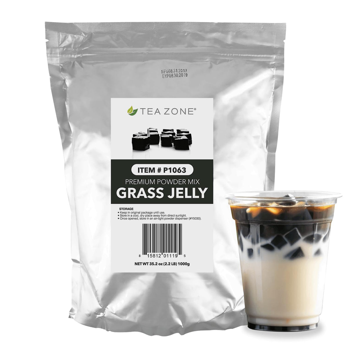 Tea Zone polvo gelatina de hojas: ideal para bebidas y postres