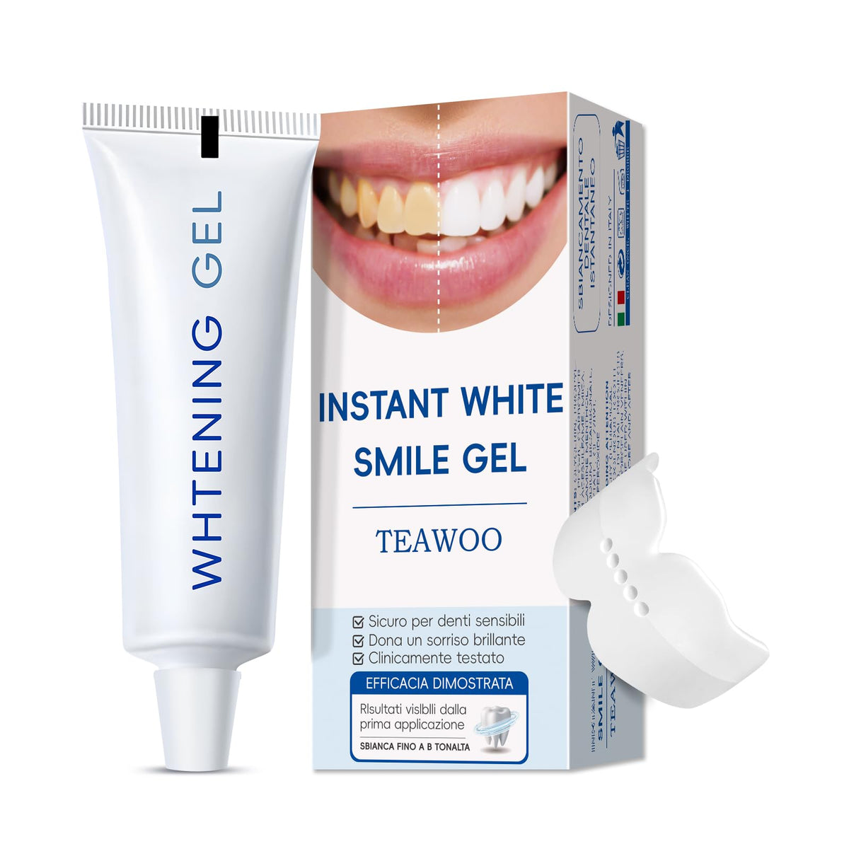 TEAWOO gel blanqueamiento dental 30 ml para una sonrisa más clara en casa