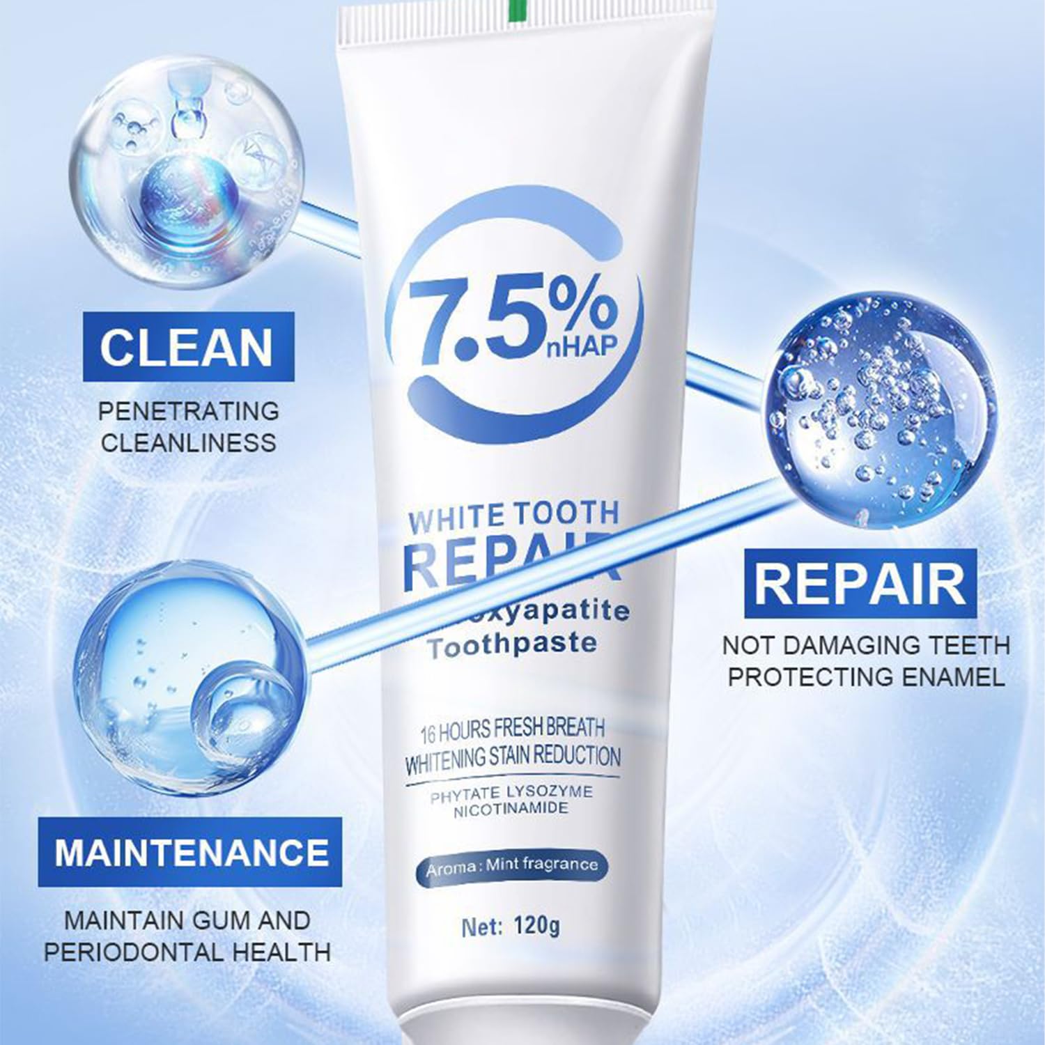 Tebazoew hidroxiapatita: protección del esmalte para una sonrisa duradera.
