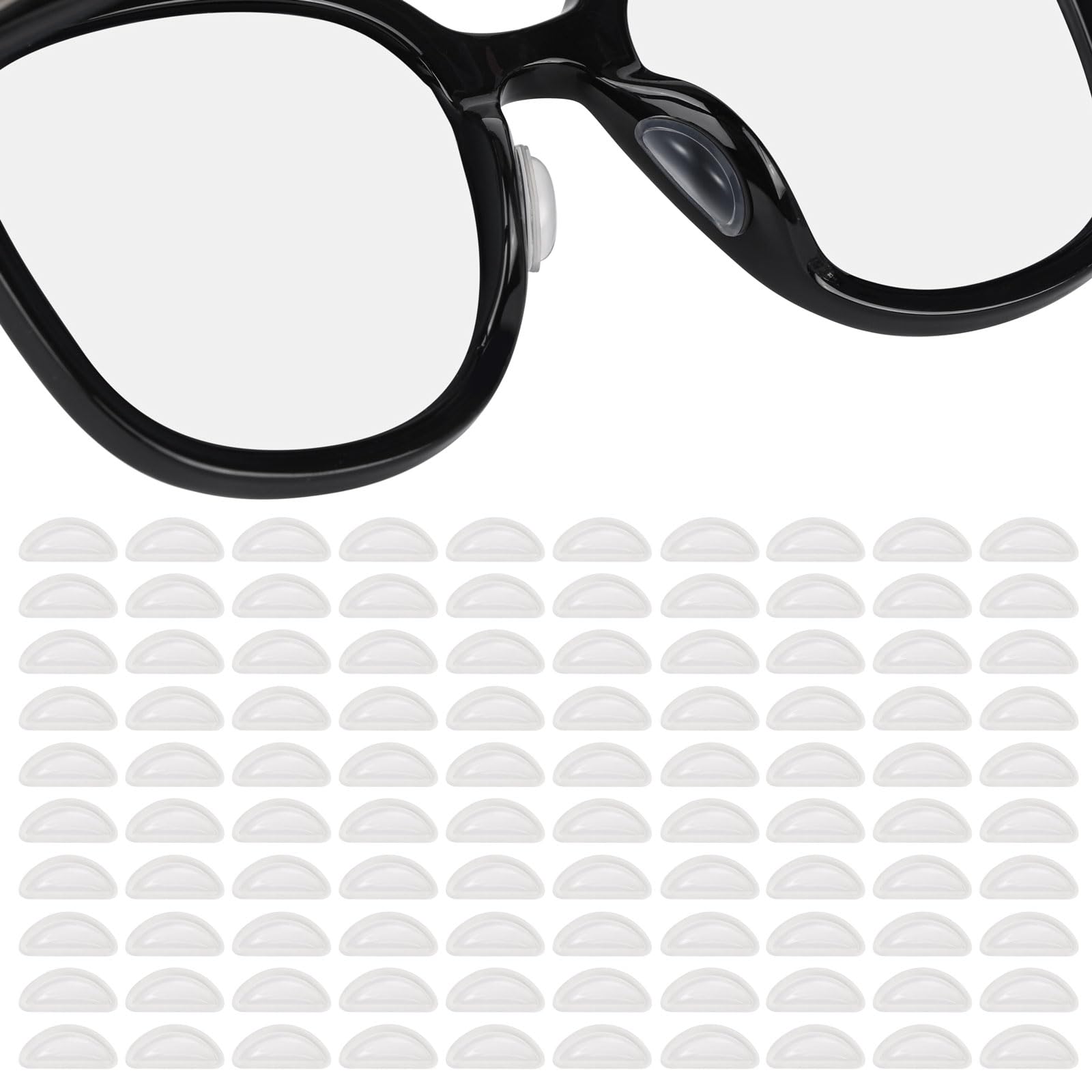 Tecbeauty almohadillas nasales para gafas de silicona suave, comodidad mejorada.