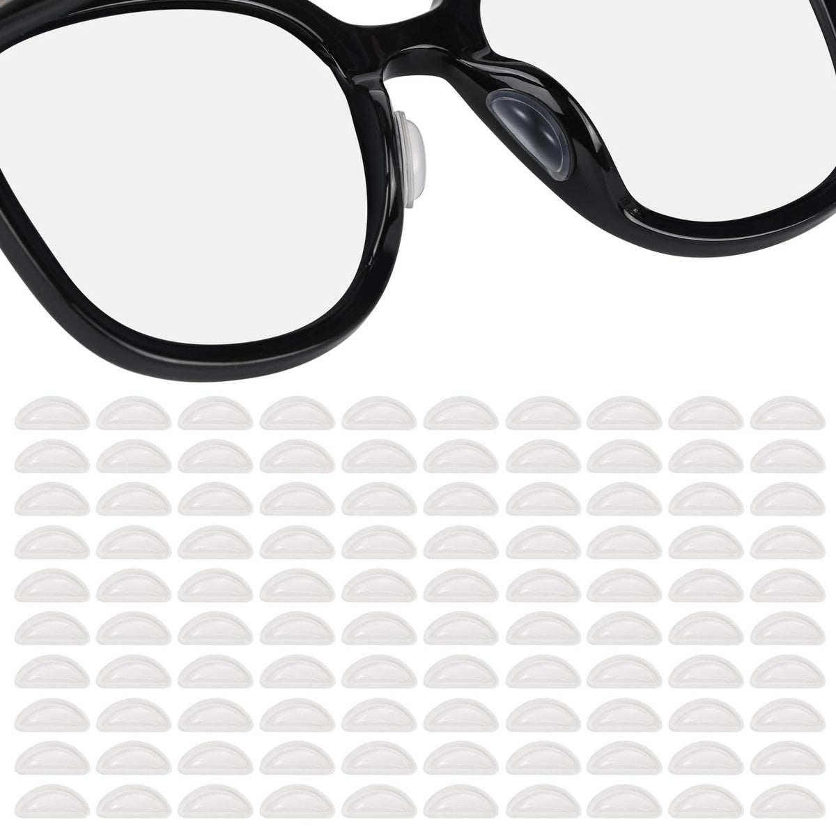 Tecbeauty almohadillas nasales para gafas de silicona suave, comodidad mejorada.